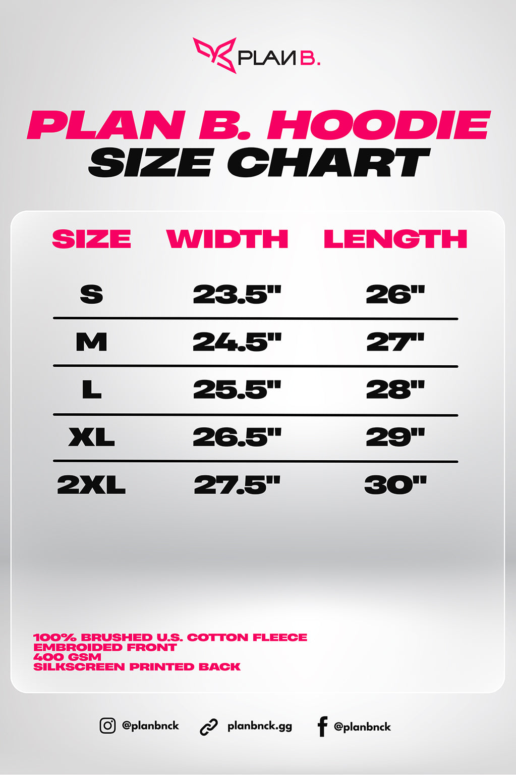 PLAN B HOODIE (PRE-ORDER)